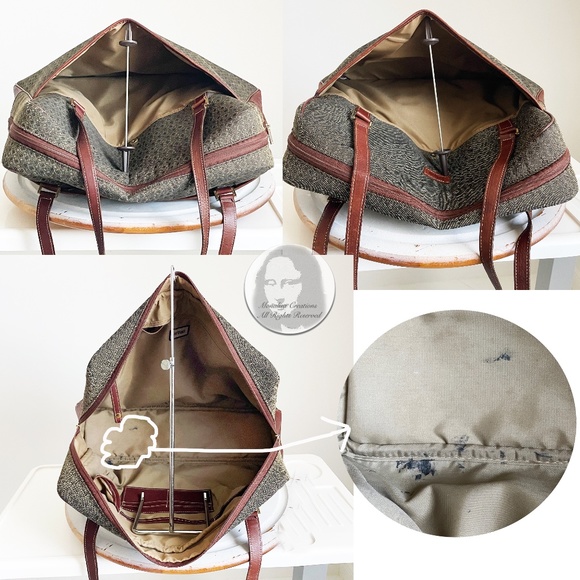 Hartmann Carry On Bag Wings Jacquard Diamond Pattern Vintage Y2K NEEDS REHAB! - Picture 11 of 12